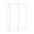 Lockers 2 Doors - Bank of 1 x High & 2 x Wide